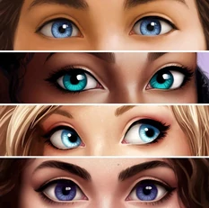 From top-bottom/left-right: Jensi, Maruca, Marella, and Stina's blue eyes