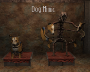 The Dog Mimic before and after revealing itself.