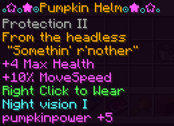 Pumpkin helm