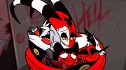 As You Can See, The Imp Characters Had A More Candy Apple Red Design, Millie Had White Hair With Black Splotches, Moxxie Had Black Hair Fading Into Blood Red & Loona Had Yellow Sclera  
