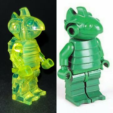 Green alien lego sale