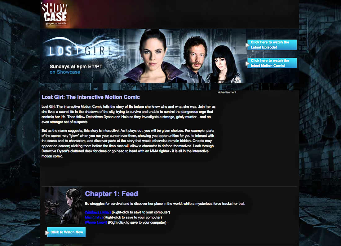 Watch lost girl season 1 episode 1 on sale