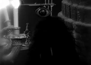 The hairy monster with one eye.