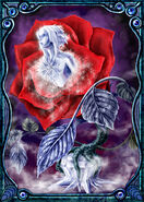 Official art for the Crystal Rose card from Lost Kingdoms found at RPGFan