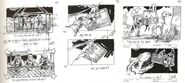 Storyboard of a deleted scene from The Lost World: Jurassic Park