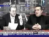 A scandal between Corneliu Vadim Tudor (died in 2015) and Gigi Becali at OTV.