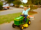 George Jones Drunk Driving a Lawn Mower (Found Video)