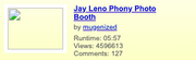 Jay Leno Photo Booth Data