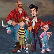 Bunyanfilm.jpg (72 KB) 2D concept art of the film, that shows the live-action children from the poster in 2D.