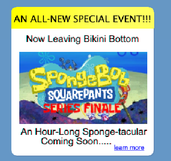 You are now in leaving bikini bottom