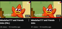 The intros of the series are depicted