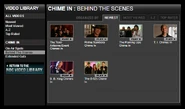 The "Behind the Scenes" page that sourced from NBC.com in 2008, which featured the clips of the making of the TV spots.