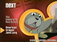 The Emperor's New School To American Dragon: Jake Long "Next" Bumper (Red Lockers Background With The Yellow Logo) (High Quality) (FOUND) (https://www.youtube.com/watch?v=N2oaDtzODpI)