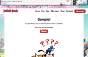 The website after closing