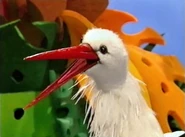 Margaret the Stork that is found by User:Scarecroe of Muppet Wiki