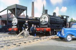 Donald and Douglas in a promo photo of the opening shot