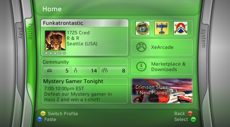 xbox 360 dashboard themes