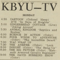 Daily Universe, 1-12-70 - In Days of Knights (-73)