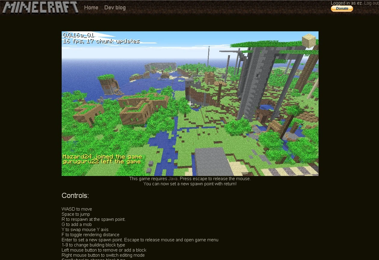 Minecraft (ранние версии игры, 2009-2011) | Утерянные медиа Вики | Fandom