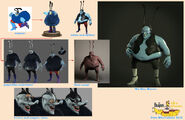 Chief Blue Meanie model study by Punn Wiantrakoon