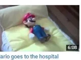 Mario goes to the hospital (lost Mario plush(?) video; 2011)