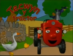 Tecwyn y Tractor title.png