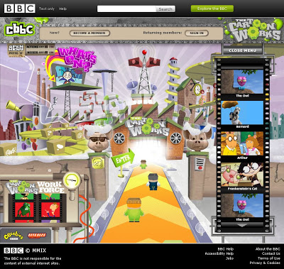 The Cartoon Works (CBBC flash game, 2008), Lost Media Archive