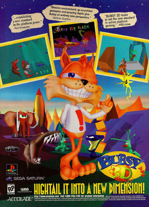 Bubsy3D Saturn US PrintAdvert