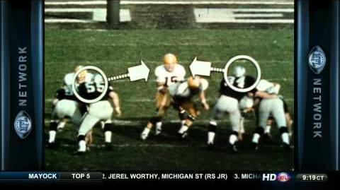 Super Bowl II highlight footage.
