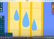 The three raindrops in the middle of 39's ten blocks