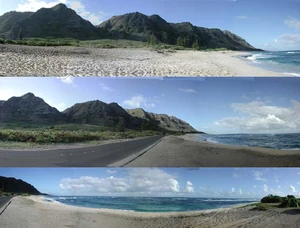 Mokuleia beach na ilha Oahu, Havaí