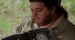 Hurley riscrive Guerre Stellari mentre discute con  a proposito dei loro "poteri" speciali