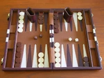 A modern backgammon set