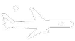 Rysunek pokazujący, skąd mógł pochodzić duży odłamek