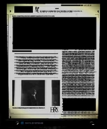 The censored page shares a pullquote with the original article, but the rest of the content appears different.