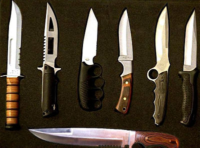 Set completo de cuchillos.