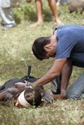 Jack tends to Naomi ("")