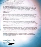 The letter from Minister Choi