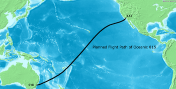 Planned Flight Path Oceanic 815 02