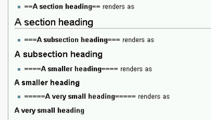 Nested headings