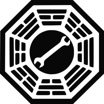Dharma-Logo-Schraubenschlüssel