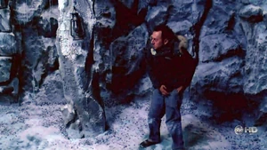 In der gefrorenen Kammer sind auch Hieroglyphen zu sehen