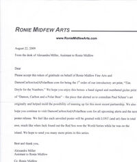 Ronie midfew letter