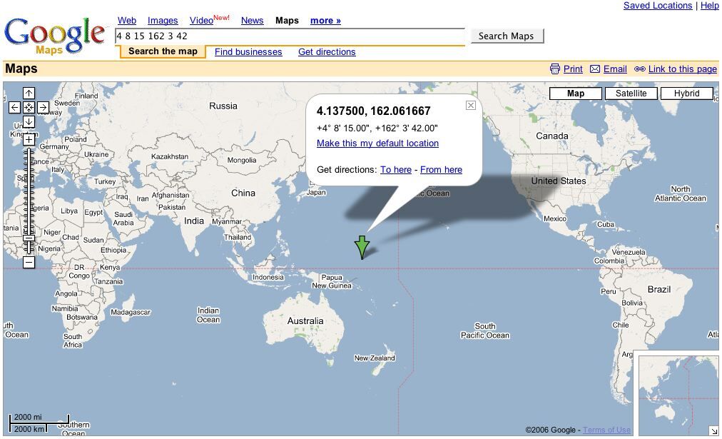 Where Is Mako Island Located On The Map Island In Google Maps | Lostpedia | Fandom