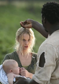 Aaron e  sendo batizados por  ("")