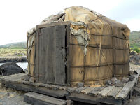 One of the yurts.
