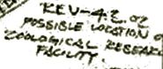 Enhanced close-up of the notation at 4:00 on the Blast Door Map