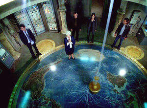 The Foucault pendulum used to find the Island in episode 316.