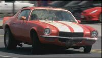 Hurley's Camaro being chased