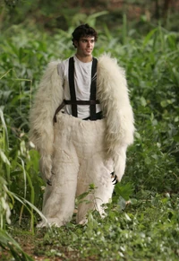 Man in polar bear suit